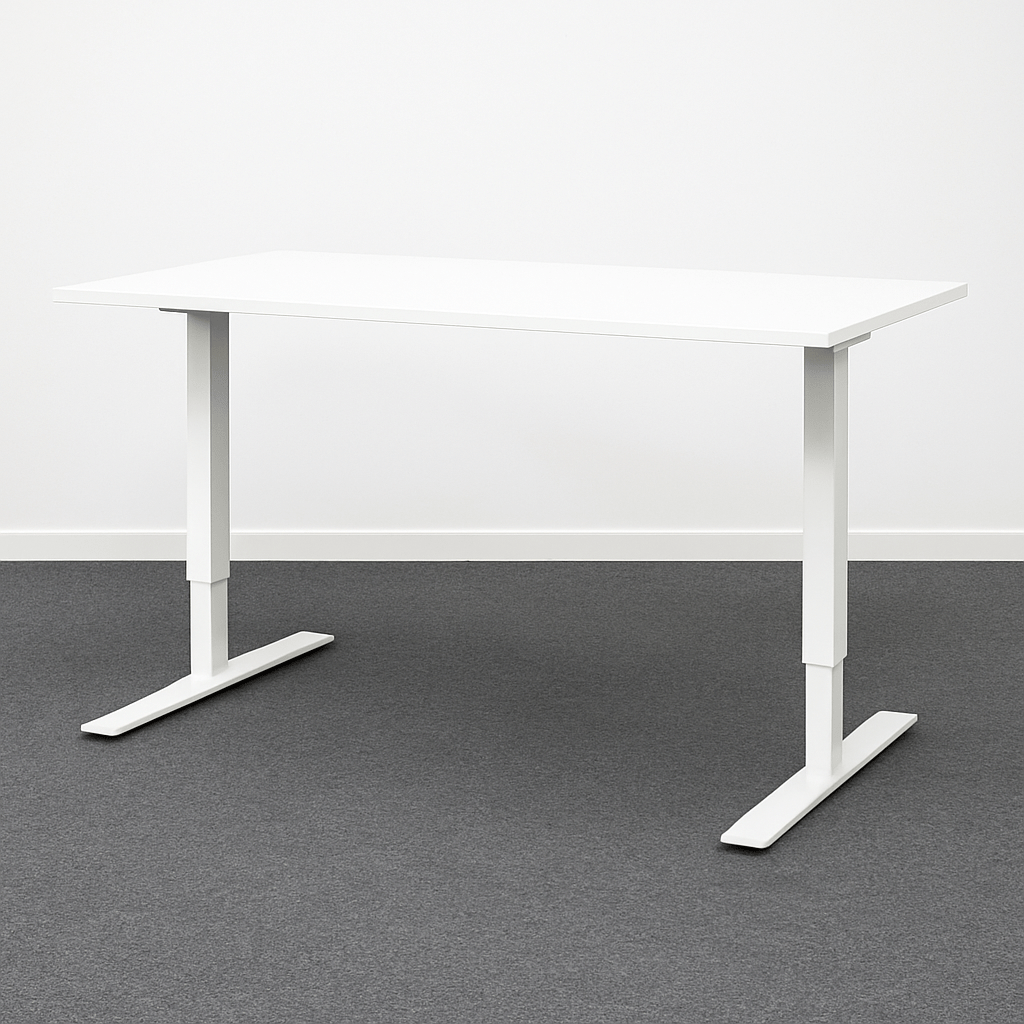 Ennakkomyynti: EFG valkoinen sähköpöytä 160*80 - Suomen Kalustekeskus