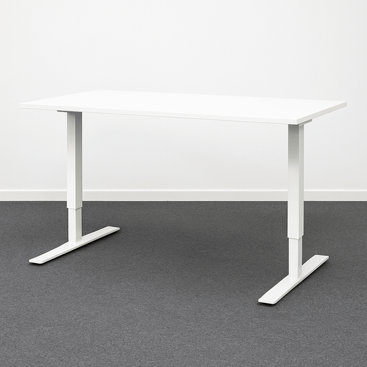 Ennakkomyynti: EFG valkoinen sähköpöytä 160*80 - Suomen Kalustekeskus