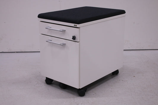 Kinnarps laatikosto kaksiosainen, valkoinen