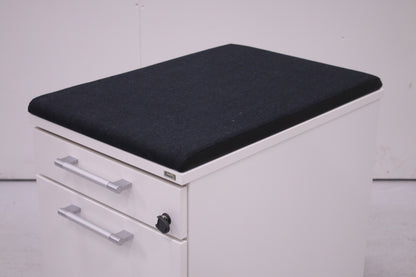 Kinnarps laatikosto kaksiosainen, valkoinen