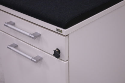 Kinnarps laatikosto kaksiosainen, valkoinen