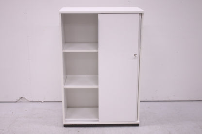 Thulema valkoinen lukittava liukuovikaappi 80x121