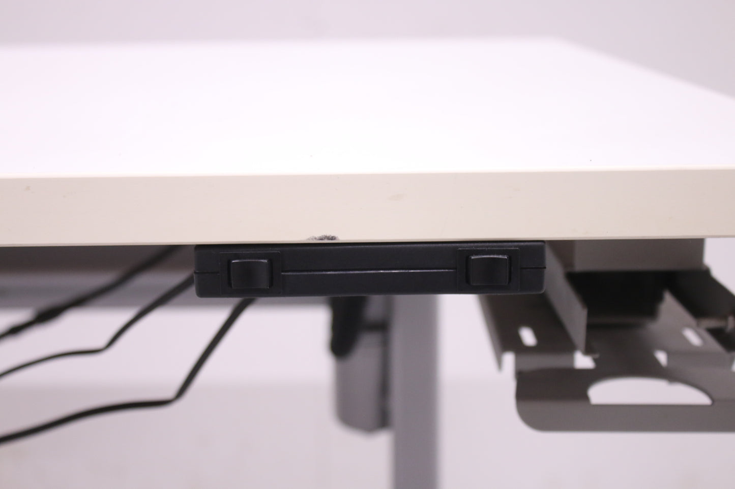 Sähköpöytä 180x80, harmaa / valkoinen