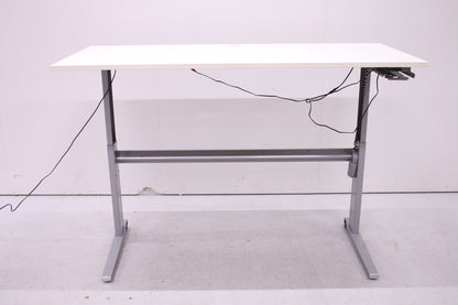 Sähköpöytä 180x80, harmaa / valkoinen