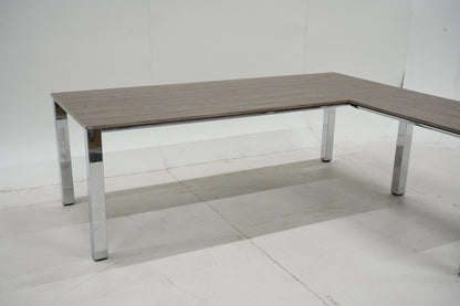 Sedus Temptation kulmatyöpöytä 220 × 190 cm – kromirunko