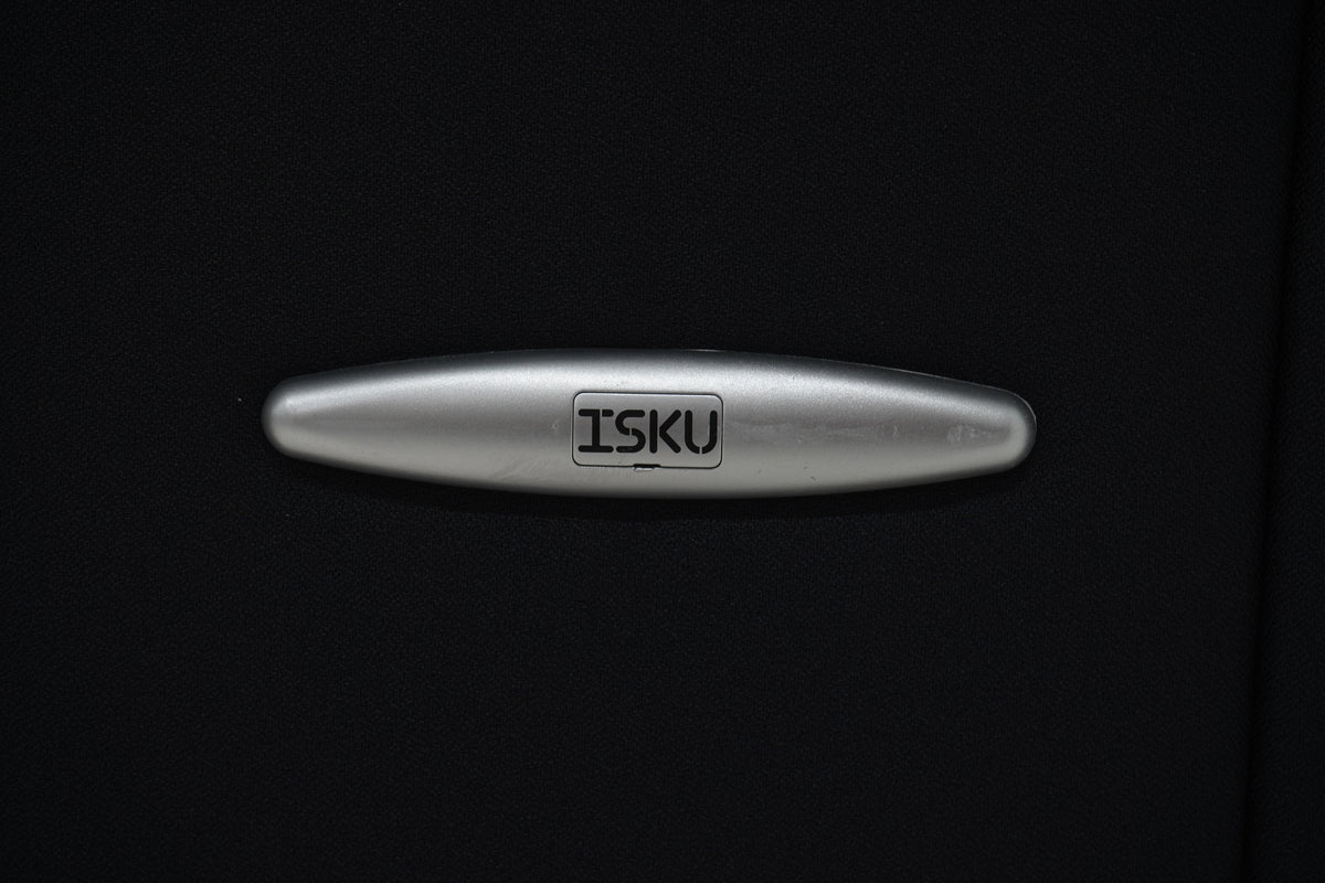Isku Step + korkea selkänoja, uudelleenverhoiltu tummanharmaa