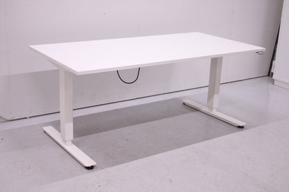 EFG valkoinen sähköpöytä 160*80 - Suomen Kalustekeskus