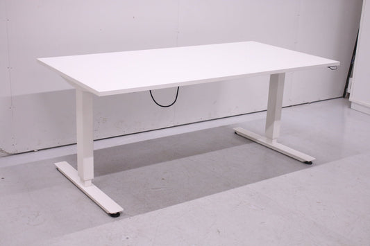 EFG valkoinen sähköpöytä 160*80 - Suomen Kalustekeskus