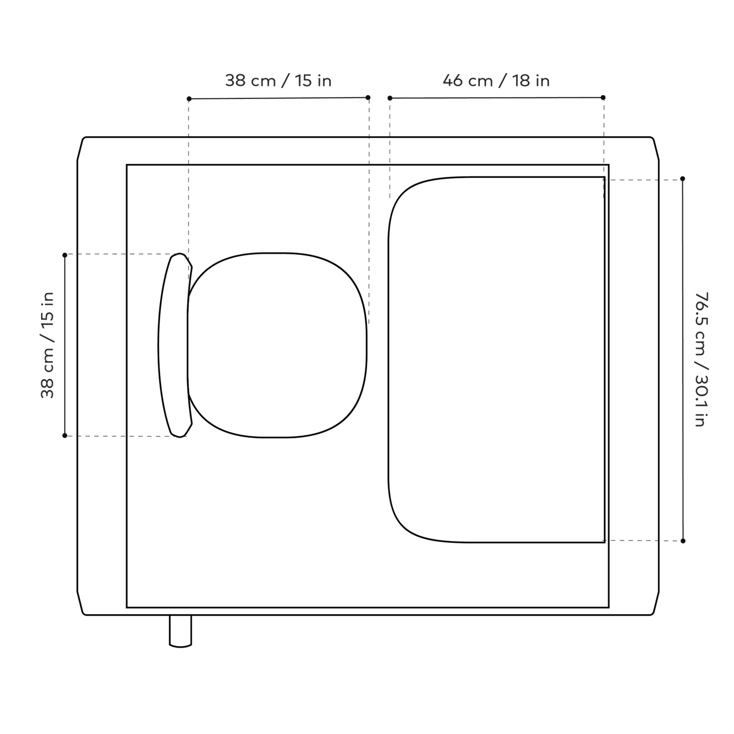 Framery One Essentials, musta - Suomen Kalustekeskus