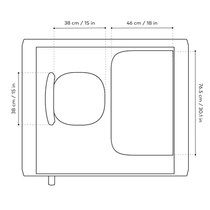Framery One Essentials, musta - Suomen Kalustekeskus