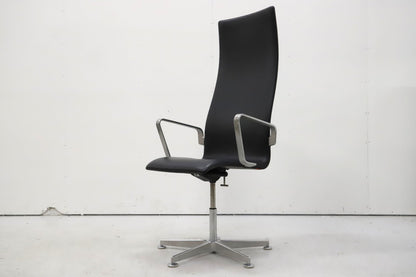 Fritz Hansen Oxford - työtuoli, nahkaverhoilu, Design Arne Jacobsen - Suomen Kalustekeskus