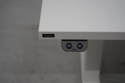 Isku 200x80 sähköpöytä, valkoinen - Suomen Kalustekeskus