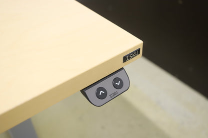 Isku sähköpöytä saarni / harmaa 180*80 cm - Suomen Kalustekeskus