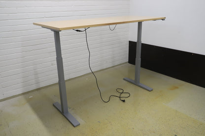 Isku sähköpöytä saarni / harmaa 180*80 cm - Suomen Kalustekeskus