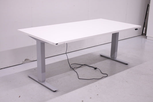 Isku sähköpöytä vaalean harmaa / valkoinen 160x80 - Suomen Kalustekeskus