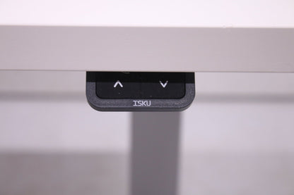 Isku sähköpöytä vaalean harmaa / valkoinen 160x80 - Suomen Kalustekeskus