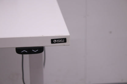 Isku sähköpöytä, valkoinen 140x80 lisävarusteilla - Suomen Kalustekeskus