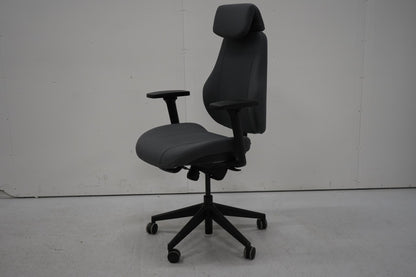 Isku Step + työtuoli niskatuella, harmaa - Suomen Kalustekeskus