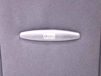 Isku Step uudelleenverhoiltu musta, matala selkänoja - Suomen Kalustekeskus