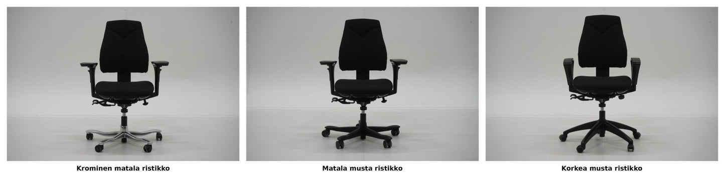 Kinnarps 6000 - työtuoli matalalla selkänojalla, uudelleenverhoiltu, valitse käsinojat, jalusta & väri - Suomen Kalustekeskus