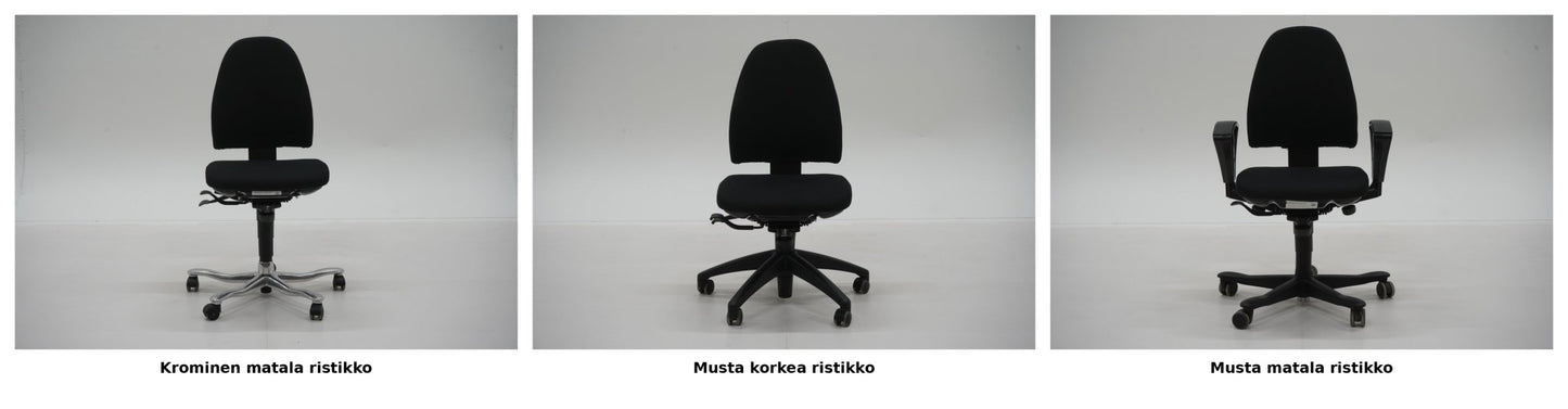 Kinnarps 6000 - työtuoli, uudelleenverhoiltu, valitse väri, jalusta & käsinojat - Suomen Kalustekeskus