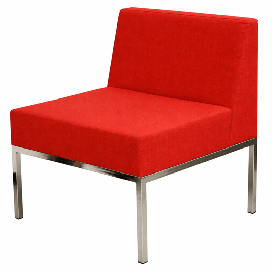 Martela Cube - sohvapala, uudelleenverhoiltu punainen - Suomen Kalustekeskus