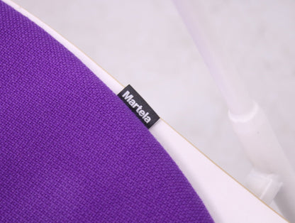 Martela Sola - tuoli käsnojilla, valkoinen / violetti - Suomen Kalustekeskus