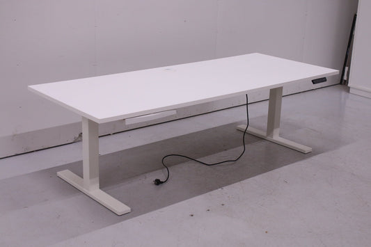 Modeo Harbor sähköpöytä muistipaikoilla 200x80, valkoinen - Suomen Kalustekeskus