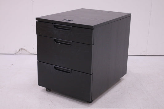 Musta laatikosto Soft - close - mekanismilla - Suomen Kalustekeskus