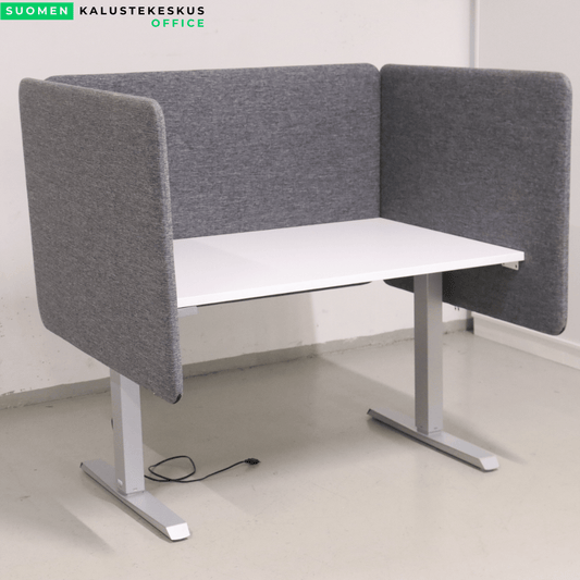 Narbutas harmaa akustoiva pöytäsermi kokonaisuus 120* cm pöytään - Suomen Kalustekeskus