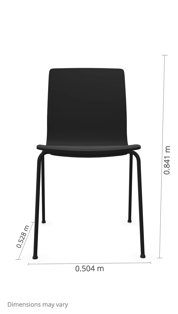 Profim COM tuoli, musta runko, musta istuin - Suomen Kalustekeskus