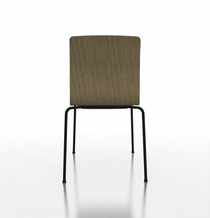 Profim COM tuoli, musta runko, tammi istuin - Suomen Kalustekeskus