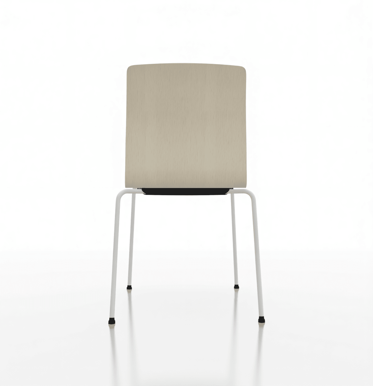 Profim COM tuoli, valkoinen runko, vaalea istuin - Suomen Kalustekeskus
