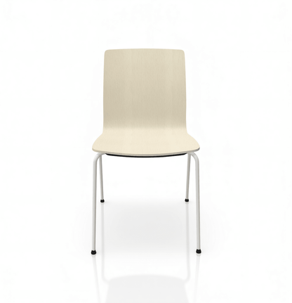 Profim COM tuoli, valkoinen runko, vaalea istuin - Suomen Kalustekeskus