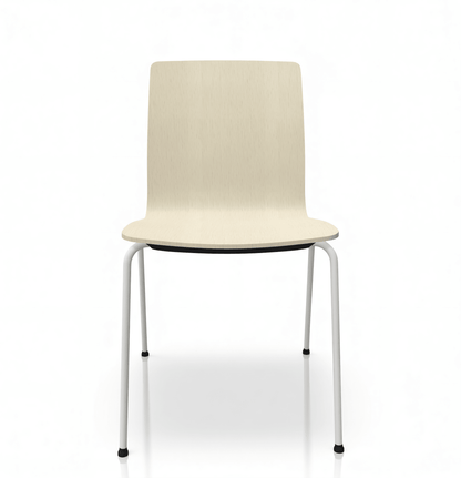 Profim COM tuoli, valkoinen runko, vaalea istuin - Suomen Kalustekeskus