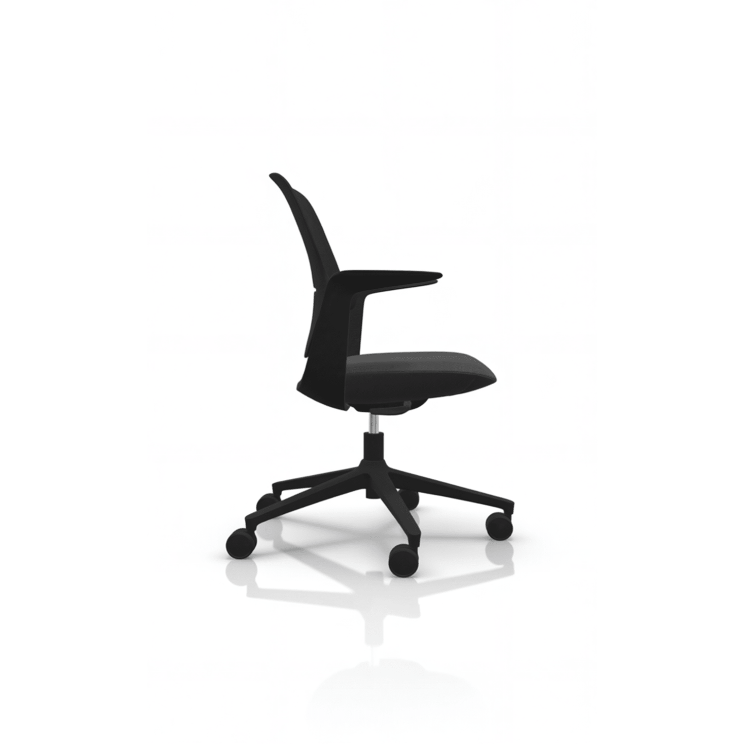 Profim Trillo Pro 20ST tuoli, käsinojat, istuinverhoilu, musta runko - Suomen Kalustekeskus