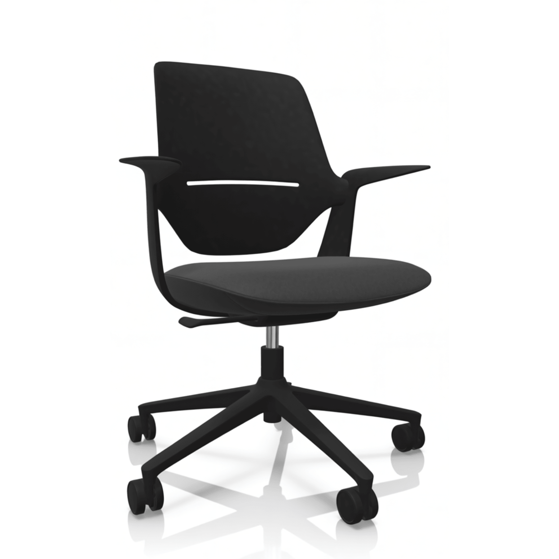 Profim Trillo Pro 20ST tuoli, käsinojat, istuinverhoilu, musta runko - Suomen Kalustekeskus