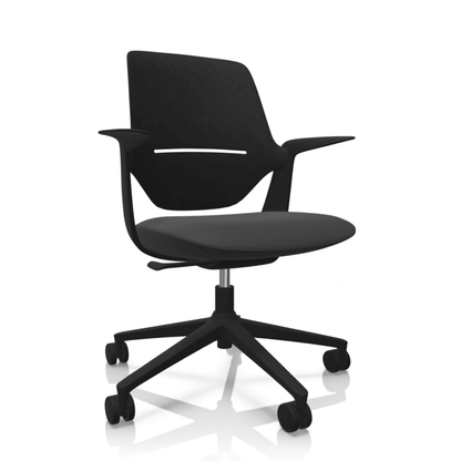 Profim Trillo Pro 20ST tuoli, käsinojat, istuinverhoilu, musta runko - Suomen Kalustekeskus