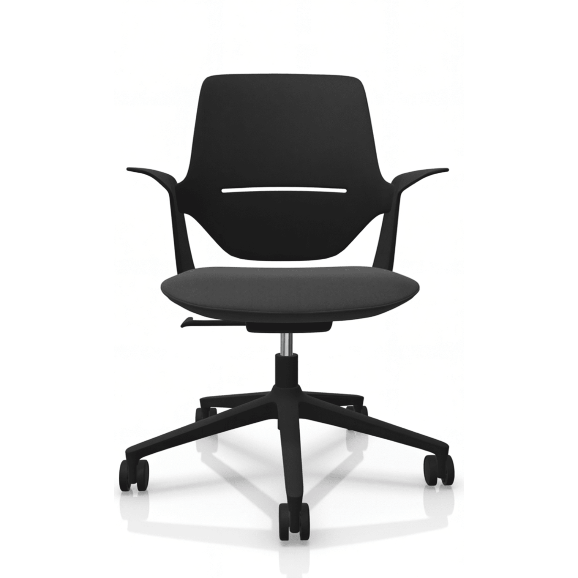 Profim Trillo Pro 20ST tuoli, käsinojat, istuinverhoilu, musta runko - Suomen Kalustekeskus