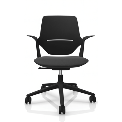 Profim Trillo Pro 20ST tuoli, käsinojat, istuinverhoilu, musta runko - Suomen Kalustekeskus