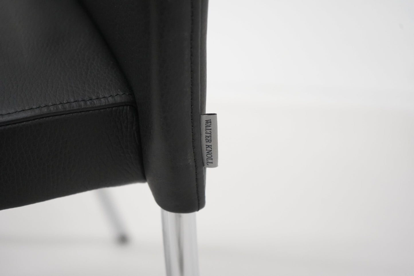 Walter Knoll Jason Lite 1900 design - tuoli / musta nahka - Suomen Kalustekeskus