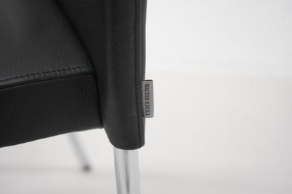 Walter Knoll Jason Lite 1900 design - tuoli / musta nahka - Suomen Kalustekeskus